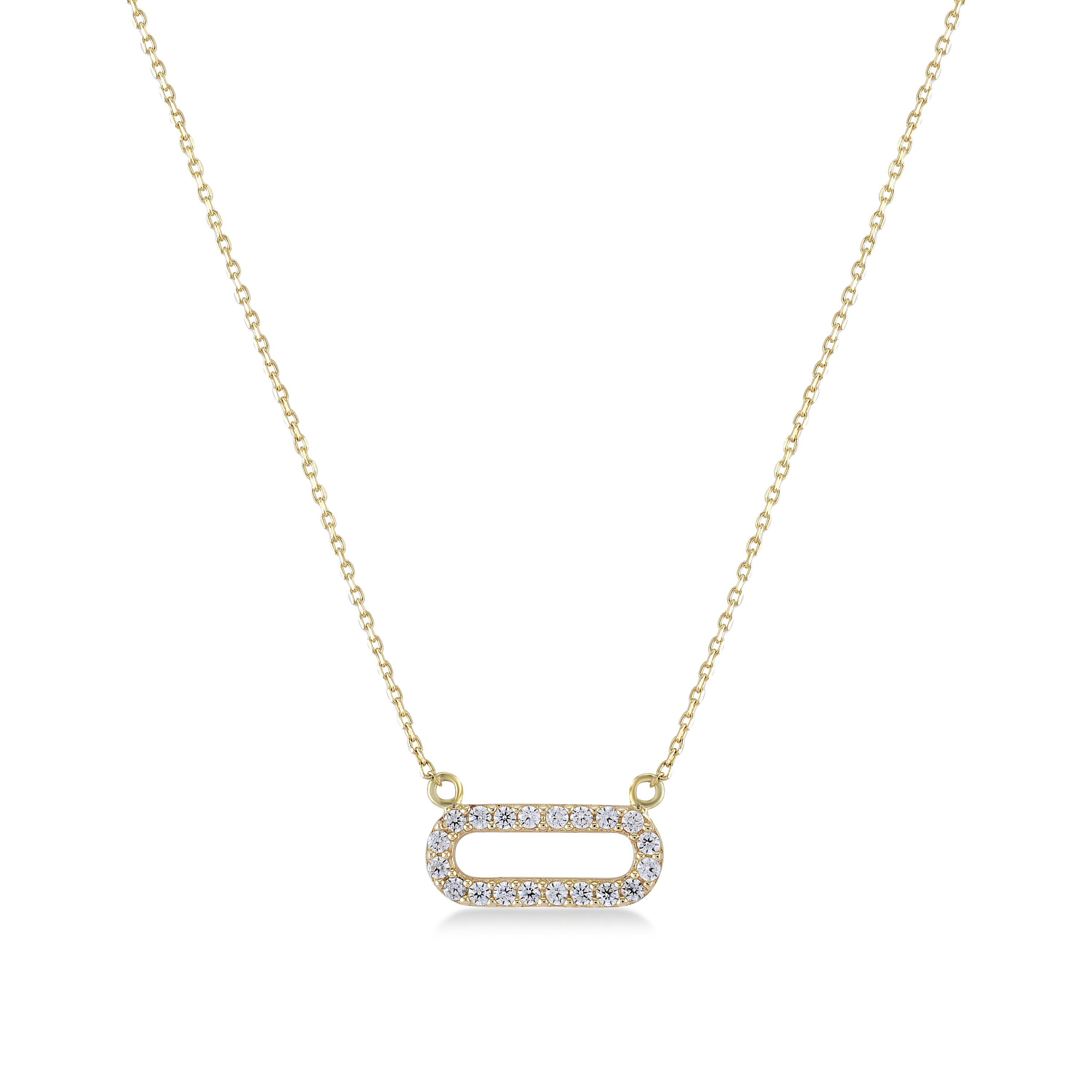 Link Pave Necklace